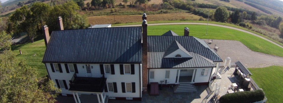 Aerial view of Willow SLOTMANIA89 Oaks Plantation, a 2,000-acre historic estate in North Carolina